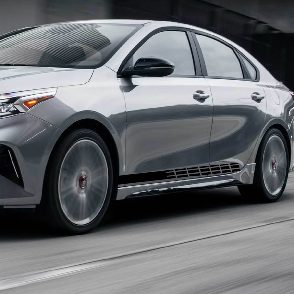 Side Racing Stripes Vinyl Decal Sticker fit to Kia Forte 2
