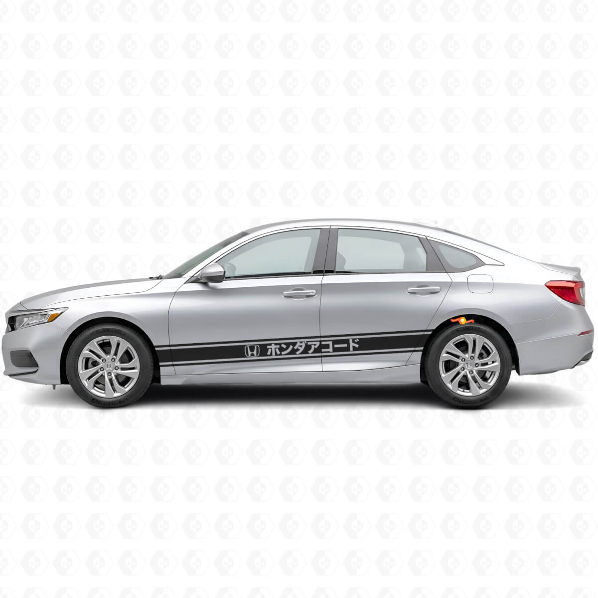 Japanese Style Racing Stripes Side Vinyl Decal Sticker for Honda Accord