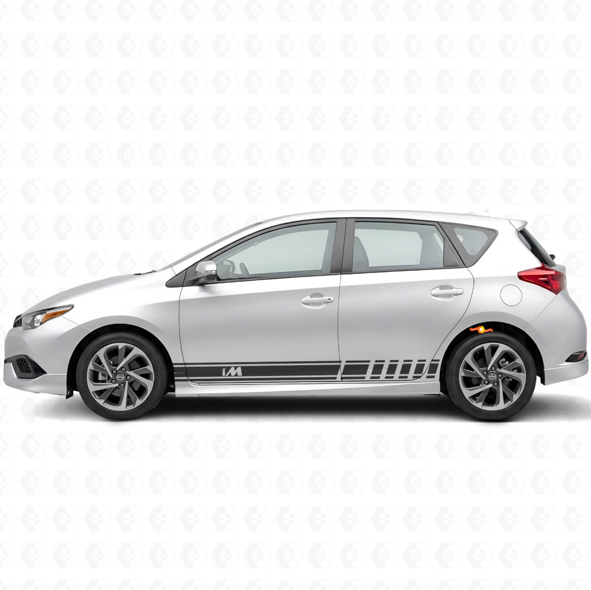 iM Symbol Stripes Side Vinyl Decal Kit for Toyota Scion Cars