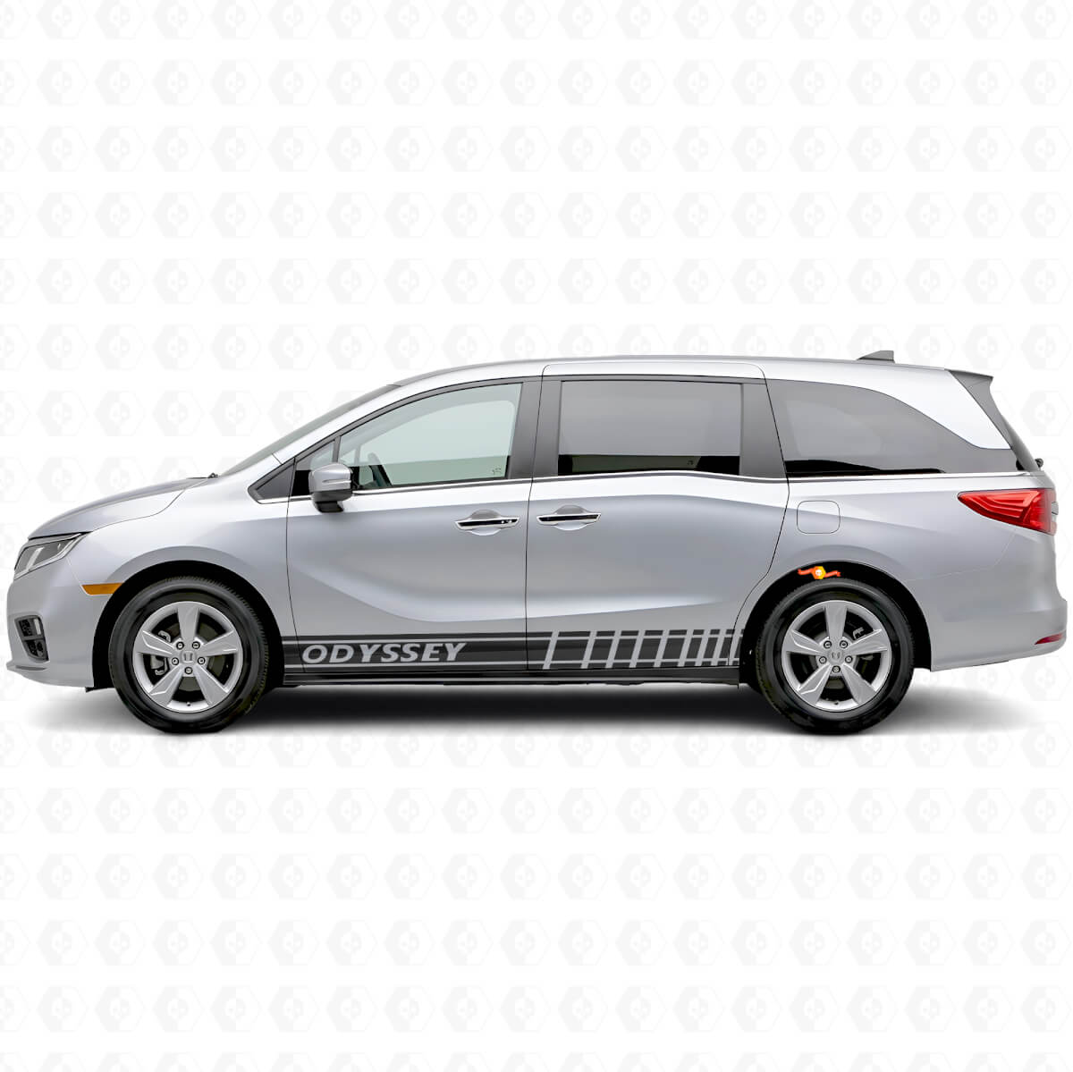 Racing Style Stripes Side Vinyl Decal Sticker for Honda Odyssey 2018-2020
