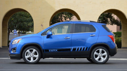 2X Multiple Color Graphics Chevrolet Trax Symbol Car Racing Vinyl Decal Sticker
