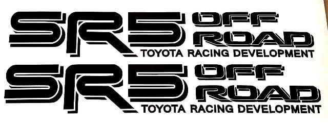 SR5 Off Road Style Side Vinyl Decals for Toyota Tacoma