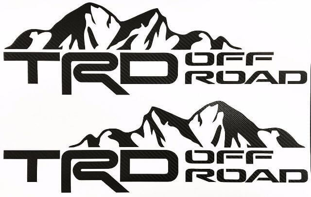 TRD Off Road Mountain Side Vinyl Decals for Toyota Tacoma Tundra