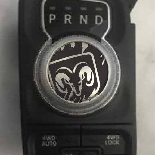Dodge Ram Logo Grunge Rebel Hemi Shift Knob Decal Sticker Graphic Vinyl Drive