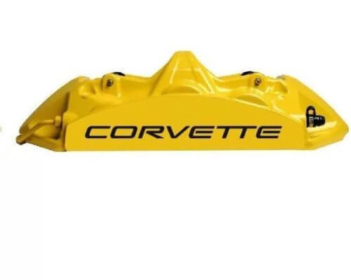 Corvette Brake Caliper High Temp. Vinyl Decal Stickers 6X
