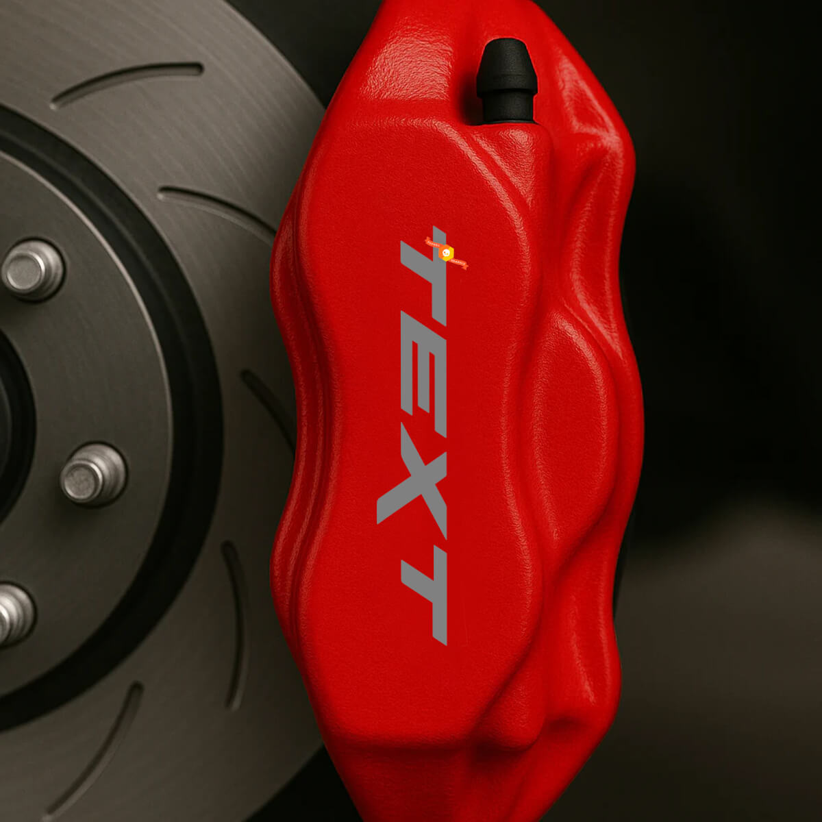 Custom Text Brake Caliper High Temp Vinyl Decal Sticker Set of 8 For Jeep