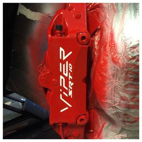 Viper SRT-10 Brake Caliper Vinyl Decal Set for Dodge Viper 