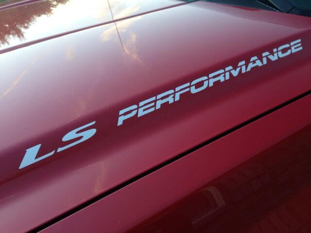 LS,LS3,LS6 PERFORMANCE Hood sticker decals For Chevy, GMC, Silverado, Sierra
