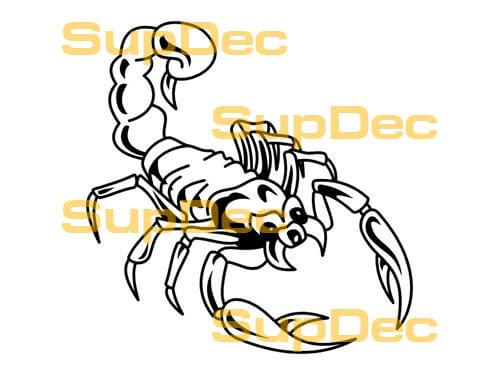 Scorpion Vinyl Art Wall Window Bathroom Sticker Decal #14
