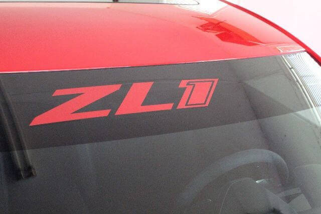 ZL1 Windshield Eyebrow Vinyl Decal for Chevrolet Camaro SS LT
