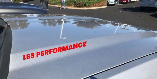 LS3 Performance Hood Vinyl Decal Set for Corvette, Camaro SS & Pontiac G8 