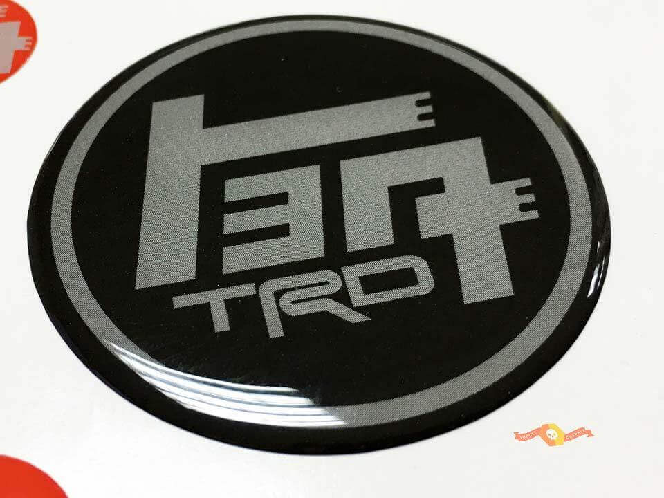 TEQ TRD Style Domed Resin Badge Decal for Toyota 4Runner Tacoma FJ Cruiser Tundra 