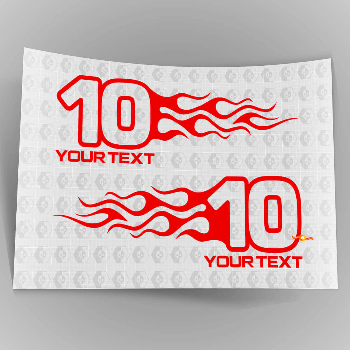 Mopar Dodge Chrysler Jeep Flame Style Logo Right & Left car decal stickers