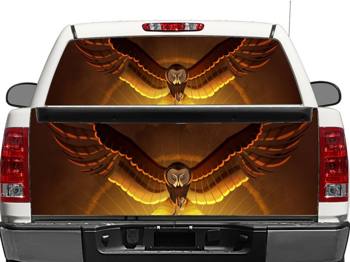 Owl Rear Window OR tailgate Decal Sticker Pick-up Truck SUV Car
