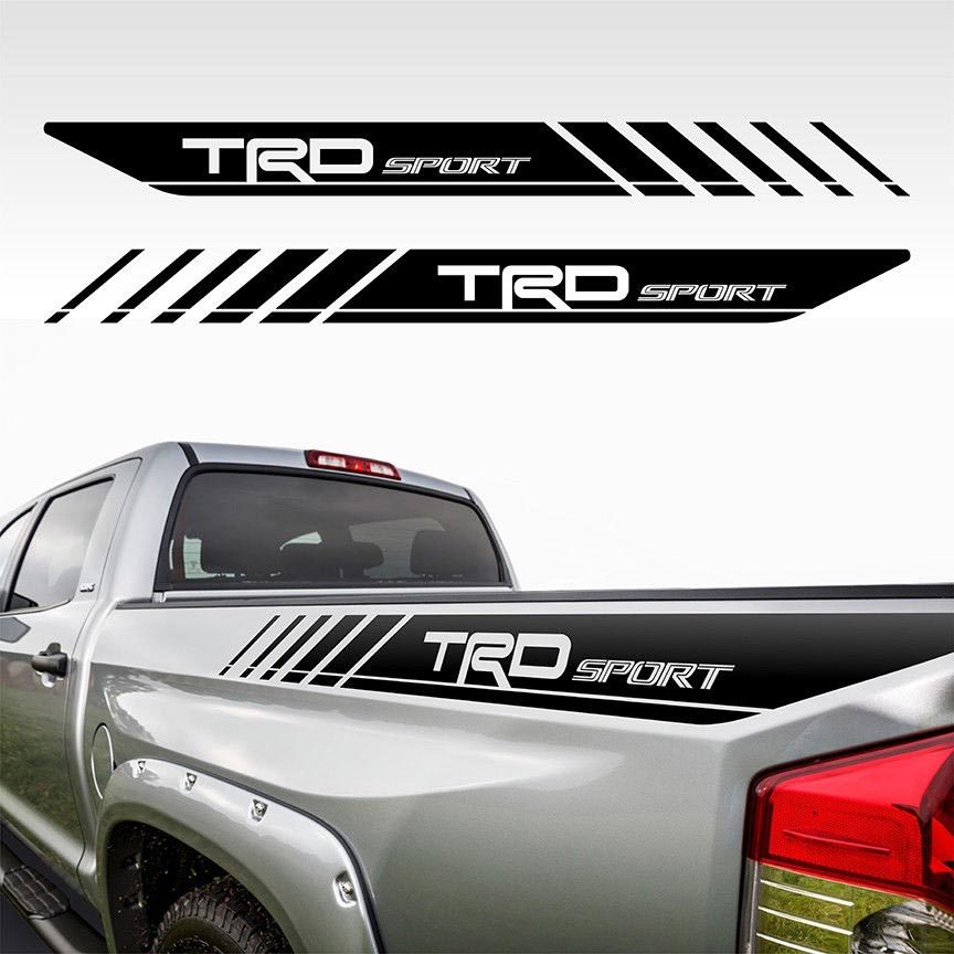 TRD Sport Stripes Bedside Vinyl Decal Sticker for Toyota Tacoma