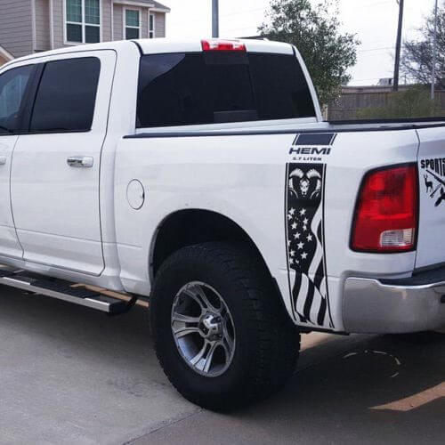 Dodge Ram 1500 2500 3500 Hemi 4x4 Decal Truck Stripe Vinyl Sticker Racing DR1