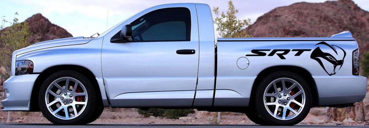 STR Viper Bedside Vinyl Decal Kit for Dodge Ram 1500 SRT-10