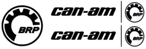 2 X CAN-AM LOGO STICKER DECAL EMBLEM + 1 FREE BRP STICKER