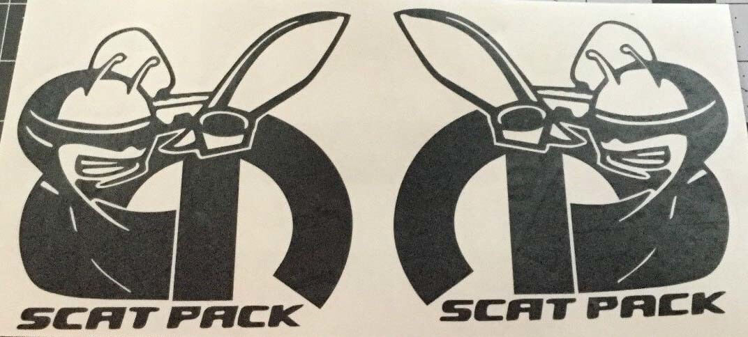 VINTAGE DODGE BOYS Scat Pack Sticker Super Bee Charger R/T 426 440 Mopar Scatpack