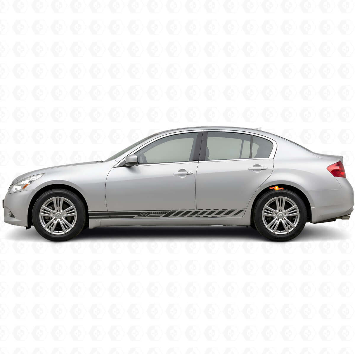 Racing Side Stripes Vinyl Decal Kit for Infiniti G35 G37