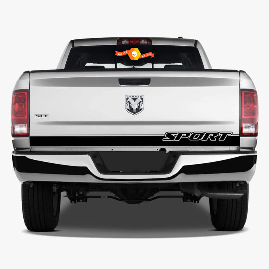 Sport Lettering Stripe Decal Sticker 2 For RAM 1500 2014-2017