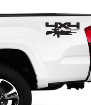 4X4 Tactical Edition Truck Bed Decals kit (Set of 2) Truck sticker TT23