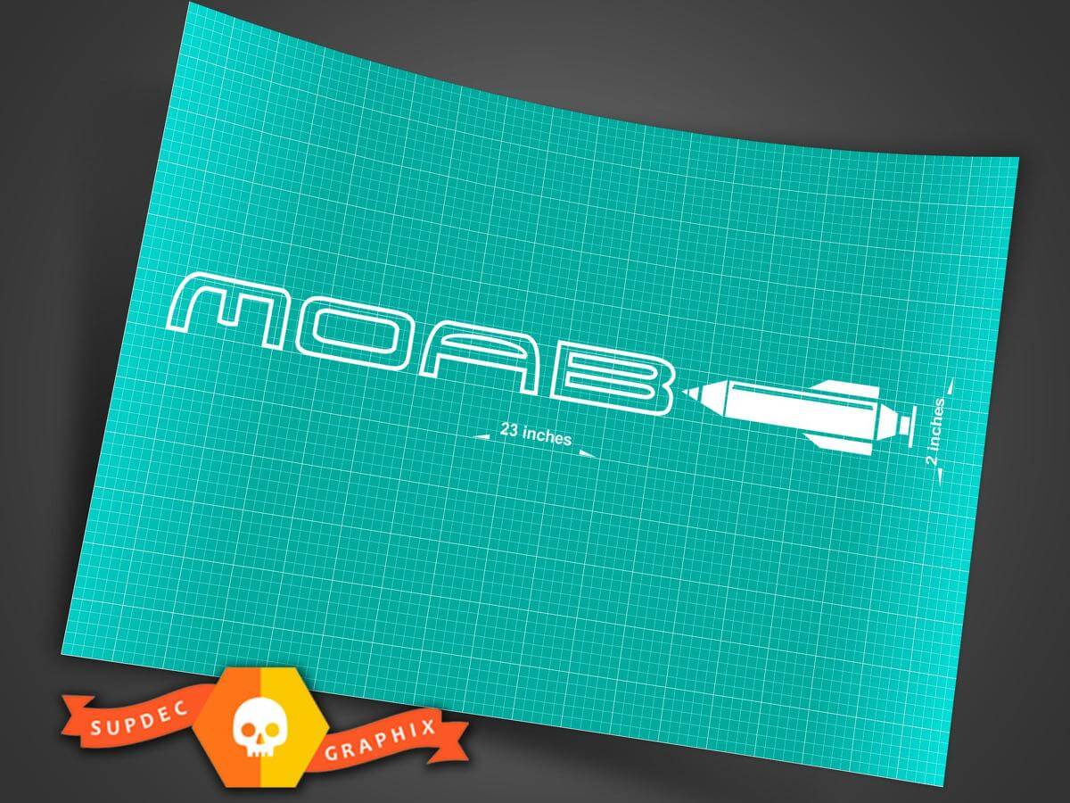 Moab Wrangler Bonnet Aile Autocollants Décoratifs 2 pour Jeep TJ JK CJ YJ Rubicon