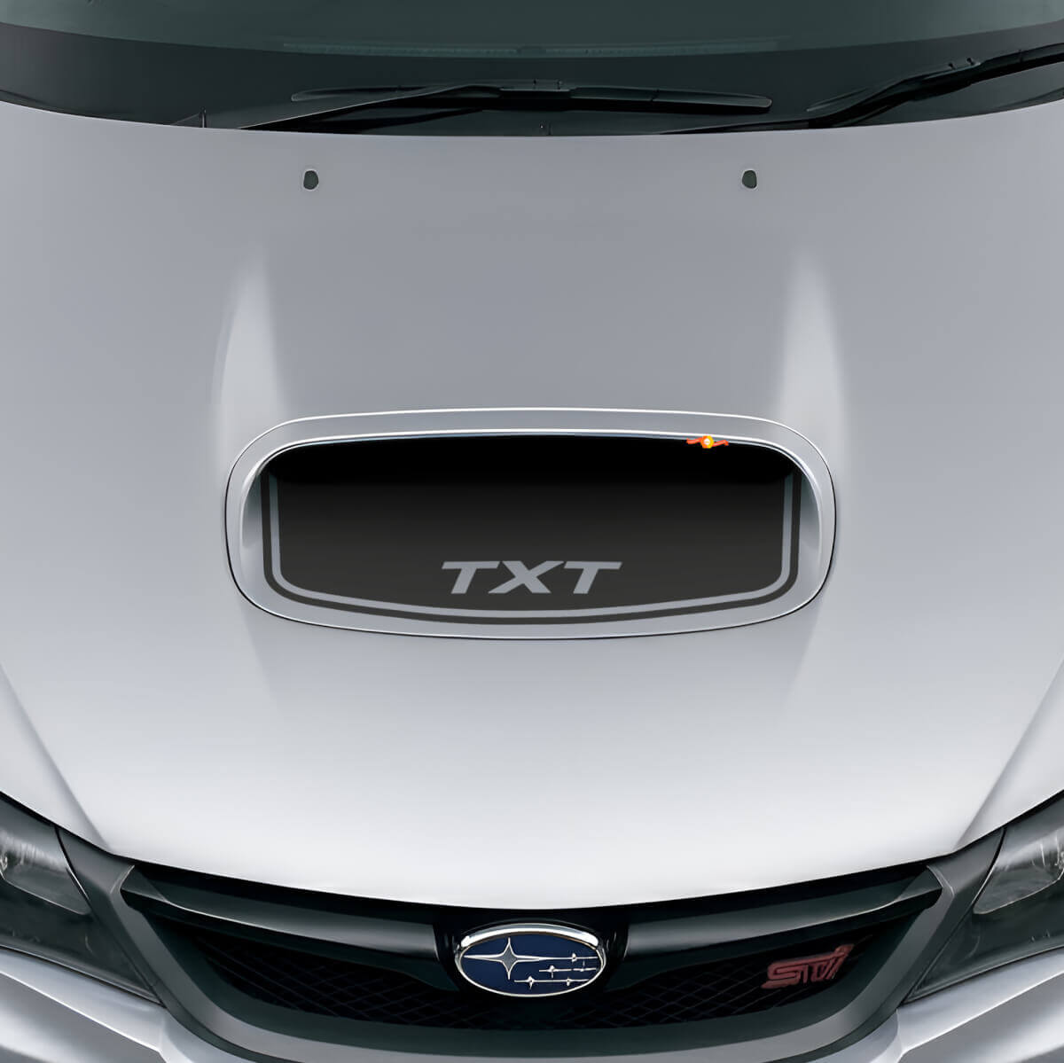 Custom Blackout Hood Scoop Vinyl Decal for Suba Impreza WRX STI