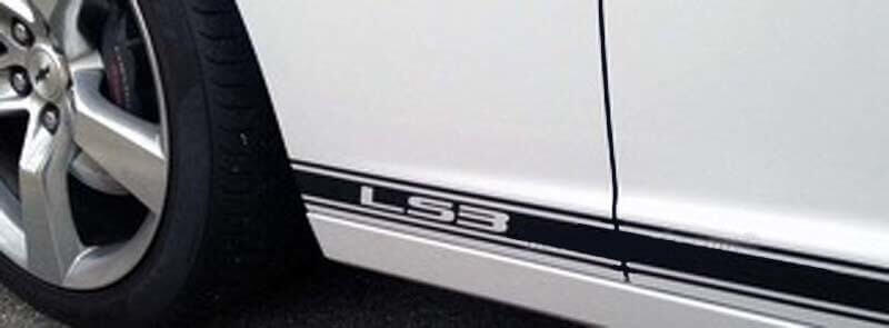LS Outline Side Stripes Vinyl Decal Kit for Chevrolet Camaro 2010-2015