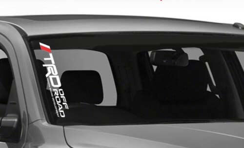 TRD Off Road Style Windshield Vinyl Decal for Toyota Tacoma Tundra