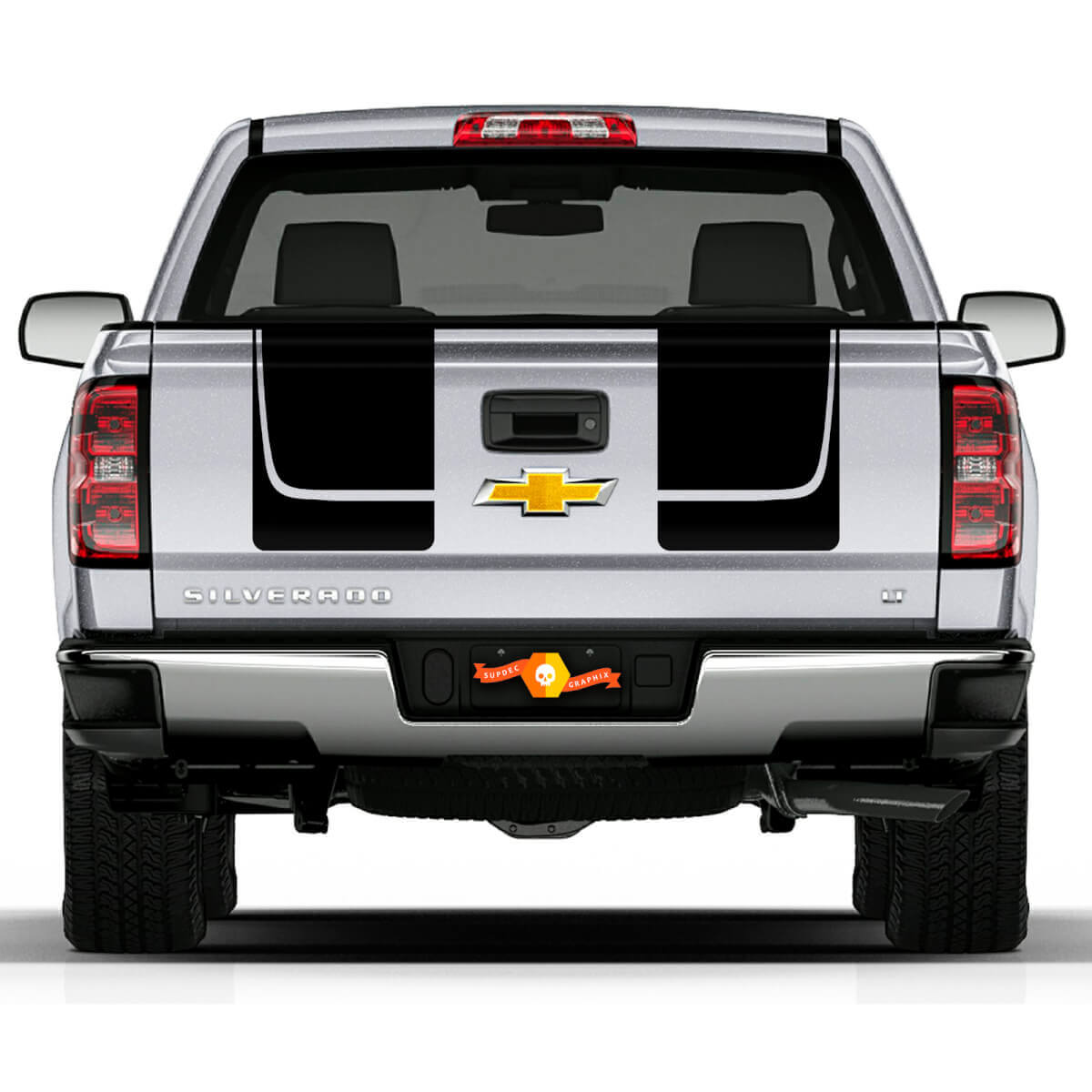 Chevy Silverado Rear Tail Stripe Vinyl Decals Graphics stickers RALLY 1500
