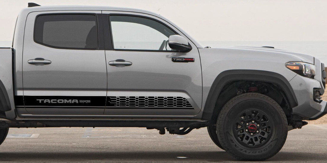 2x Toyota Tacoma 2016  side skirt Vinyl Decals graphics rally sticker kit