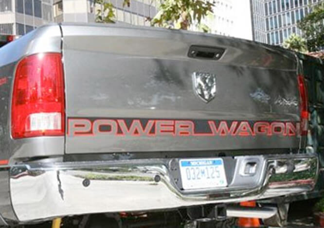 Tailgate Accent Vinyl Graphics Sticker Decal for Dodge Ram Power Wagon