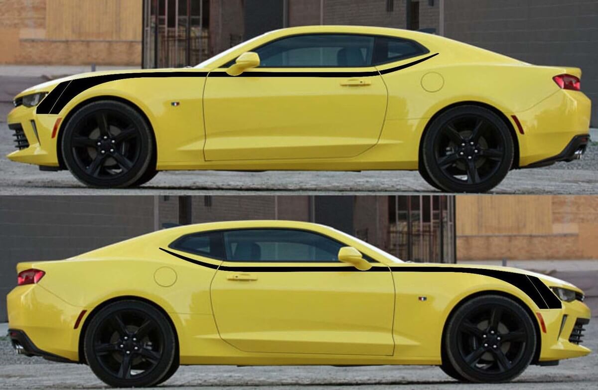 Hockey Upper Accent Graphics Stickers Decals Stripes for Camaro 2016 - 2018
