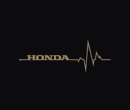 Honda heartbeat pulse Sticker Racing Civic Accord FK8 FK2 S2000 Turbo VTEC Pair