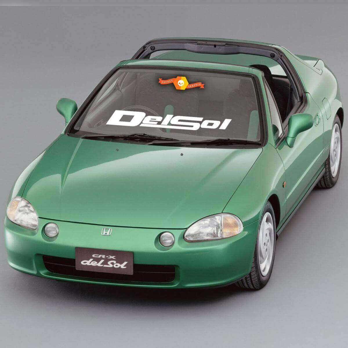 Del Sol Logo Windshield Banner Vinyl Decal for Honda Del Sol