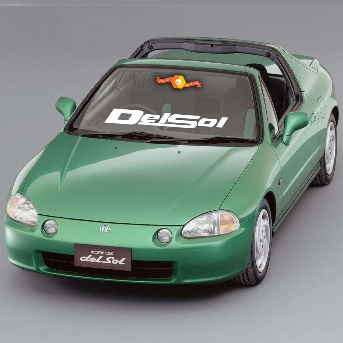 HONDA DEL SOL Logo Car Windshield Window Vinyl Decal Banner Sticker 5.5