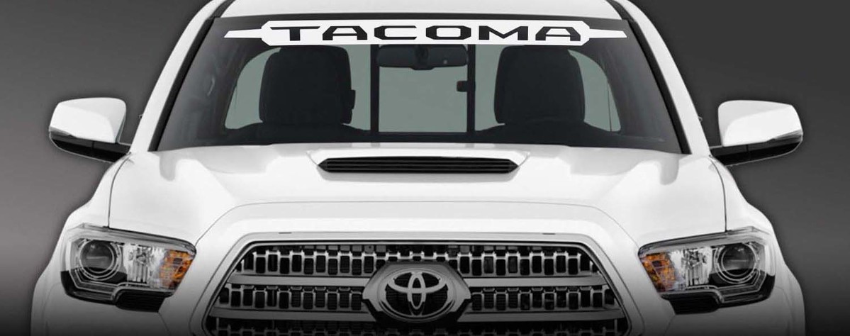 TOYOTA TACOMA WINDSHIELD Sticker Decal 4x4 Suv Truck ORIGINAL FRONT GRILL EDITION

