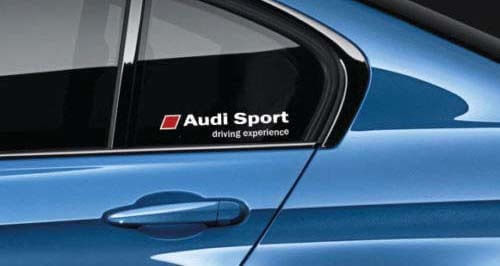 Audi Sport Driving Experience Side Window Vinyl Decal Pair for Audi Cars