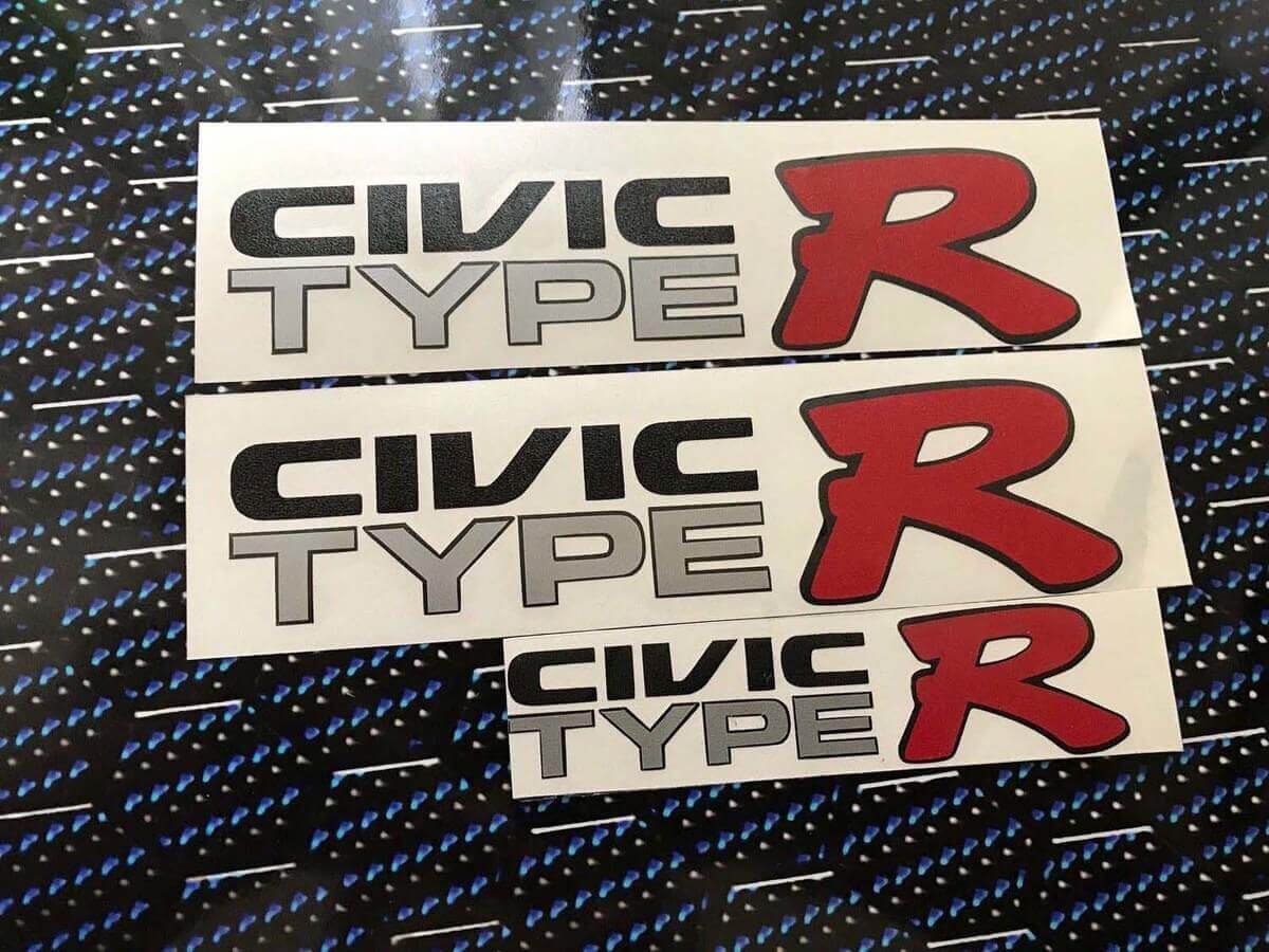 HONDA JAPAN CIVIC EK9 CIVIC TYPE R DECAL sticker JDM OEM size illest Ek hatch