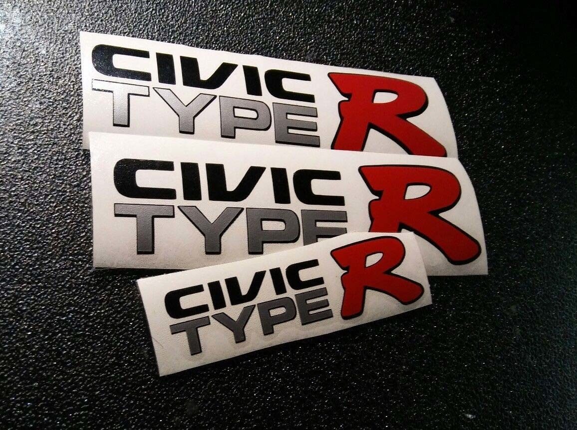 HONDA JAPAN CIVIC EK9 CIVIC TYPE R DECAL sticker 2 JDM OEM size illest Ek hatch