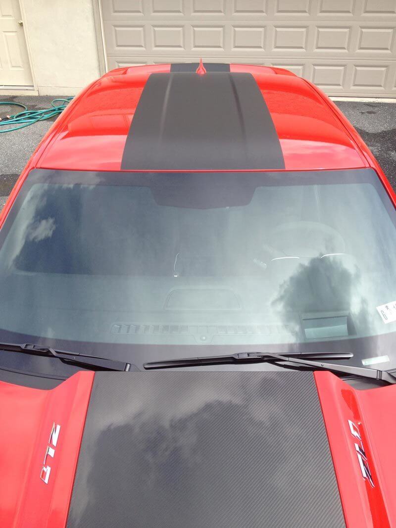 2010 & Up Chevrolet Camaro ZL1 Style Hood, Roof, Trunk & Spoiler Stripe Kit
