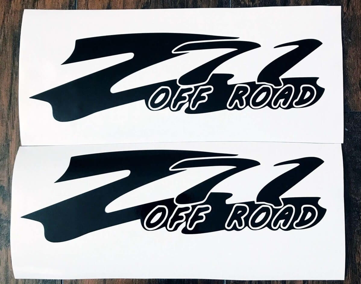 Chevy Z71 Off Road Body Stickers Decals New 2PC Set 14 Colors Silverado Tahoe Suburban
