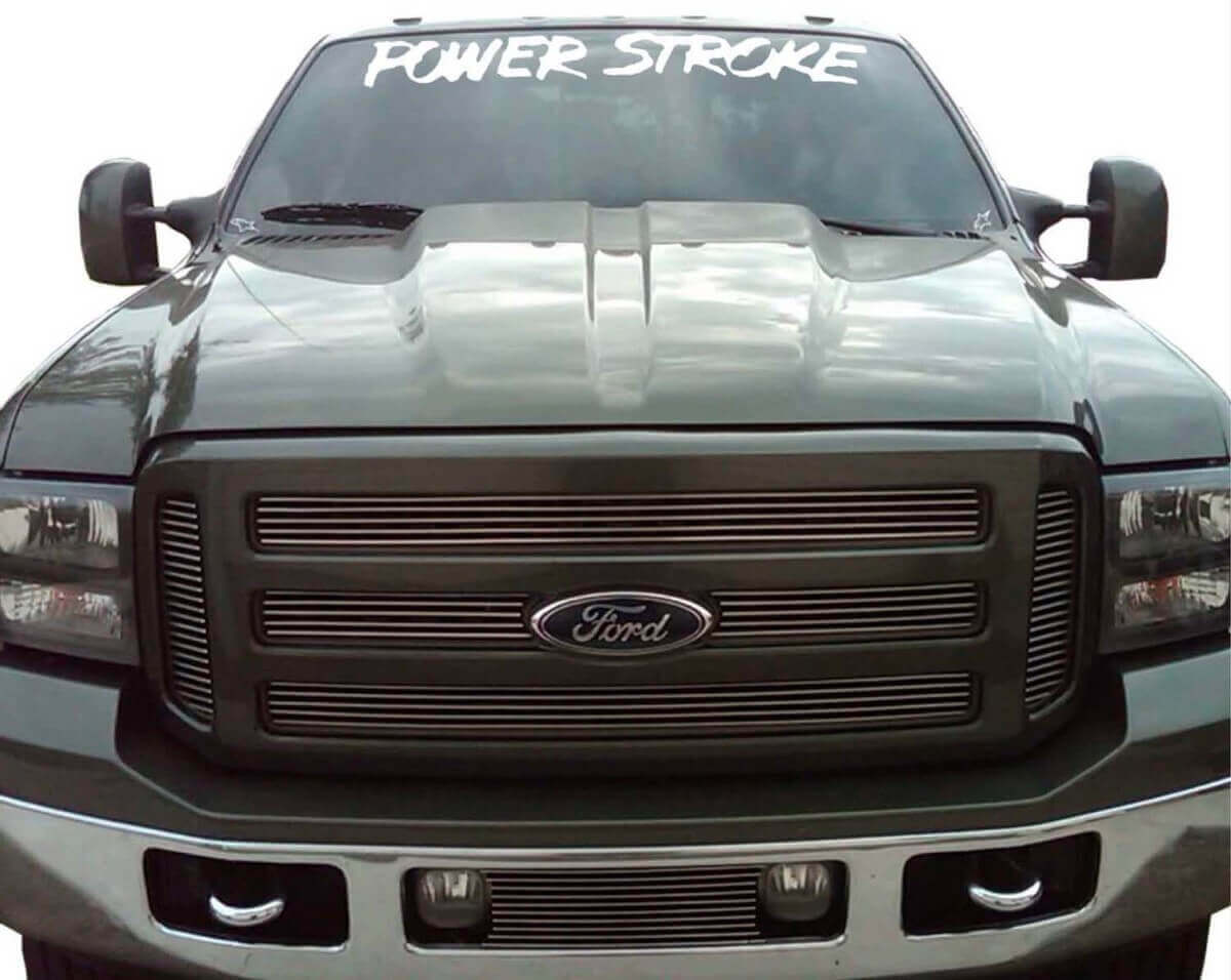 Power Stroke Windshield Vinyl Decal Sticker for Musclecar Expedition 1950-2017