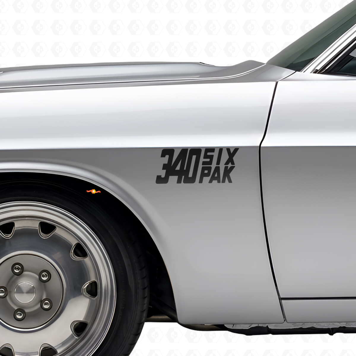 340 Six Pak Side Vinyl Decal Kit for Dodge Viper Charger Ram Challenger