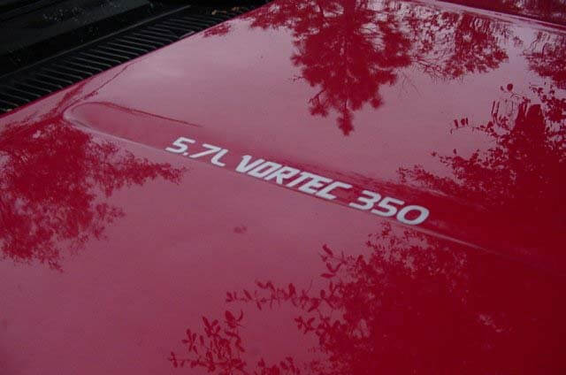 5.7L VORTEC 350 Hood Stickers Decals Your choice of color
