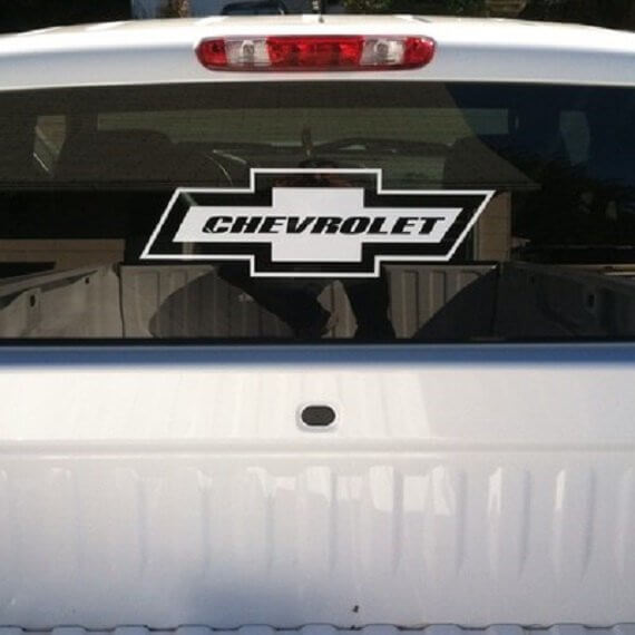 22 Inch Chevrolet Window Sticker Decal - Your choice of colour
