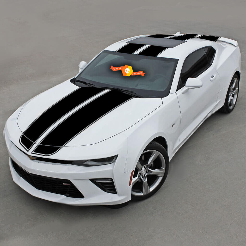 Chevrolet Camaro 2016- 2018 Top Rally Sport Stripes W/ Roof
