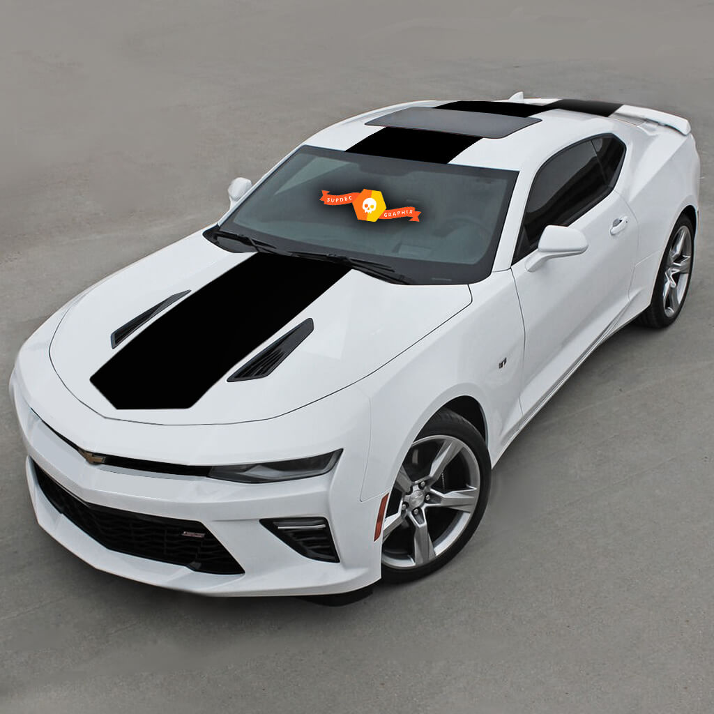 CHEVROLET CAMARO 2016 -2018 OVER THE TOP STRIPES HOOD, ROOF & REAR
