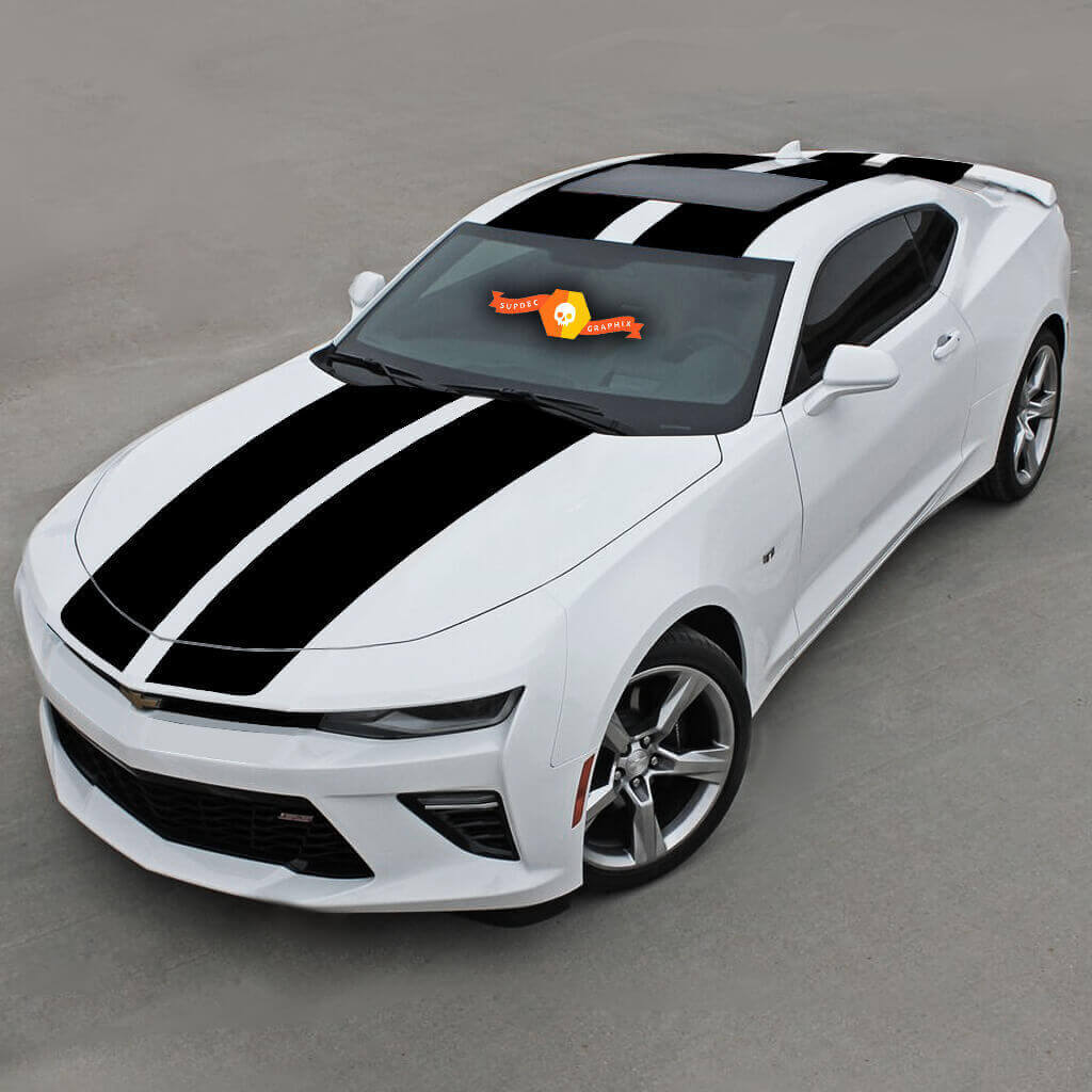 Over The Top Racing Double Vinyl Stripes Vinyl Decal Sticker 2 for Chevrolet Camaro